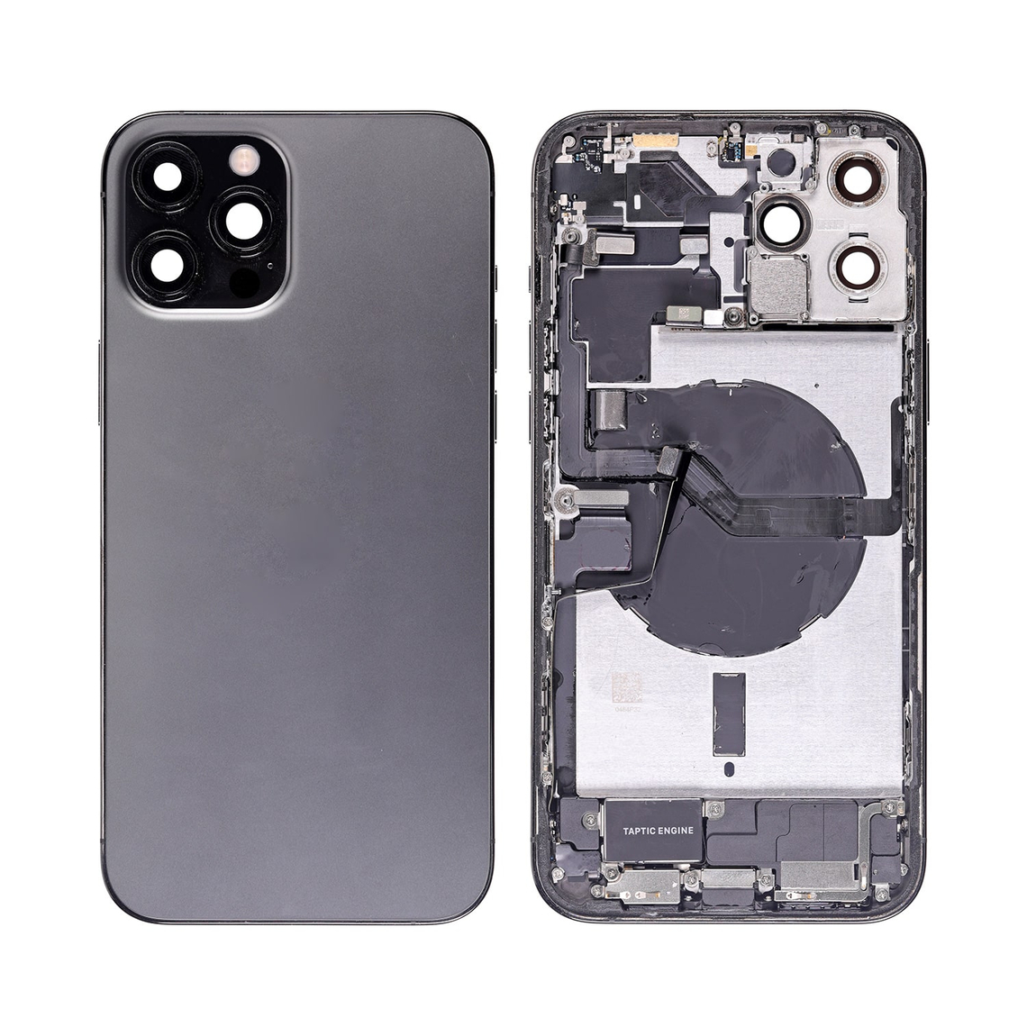 Repuesto para la tapa trasera del iPhone 12 Pro Max (conjunto completo) - Grafito