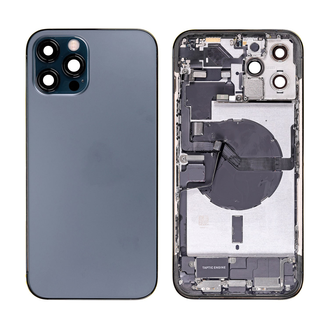 Repuesto para la tapa trasera del iPhone 12 Pro Max (ensamblaje completo) - Azul Pacífico