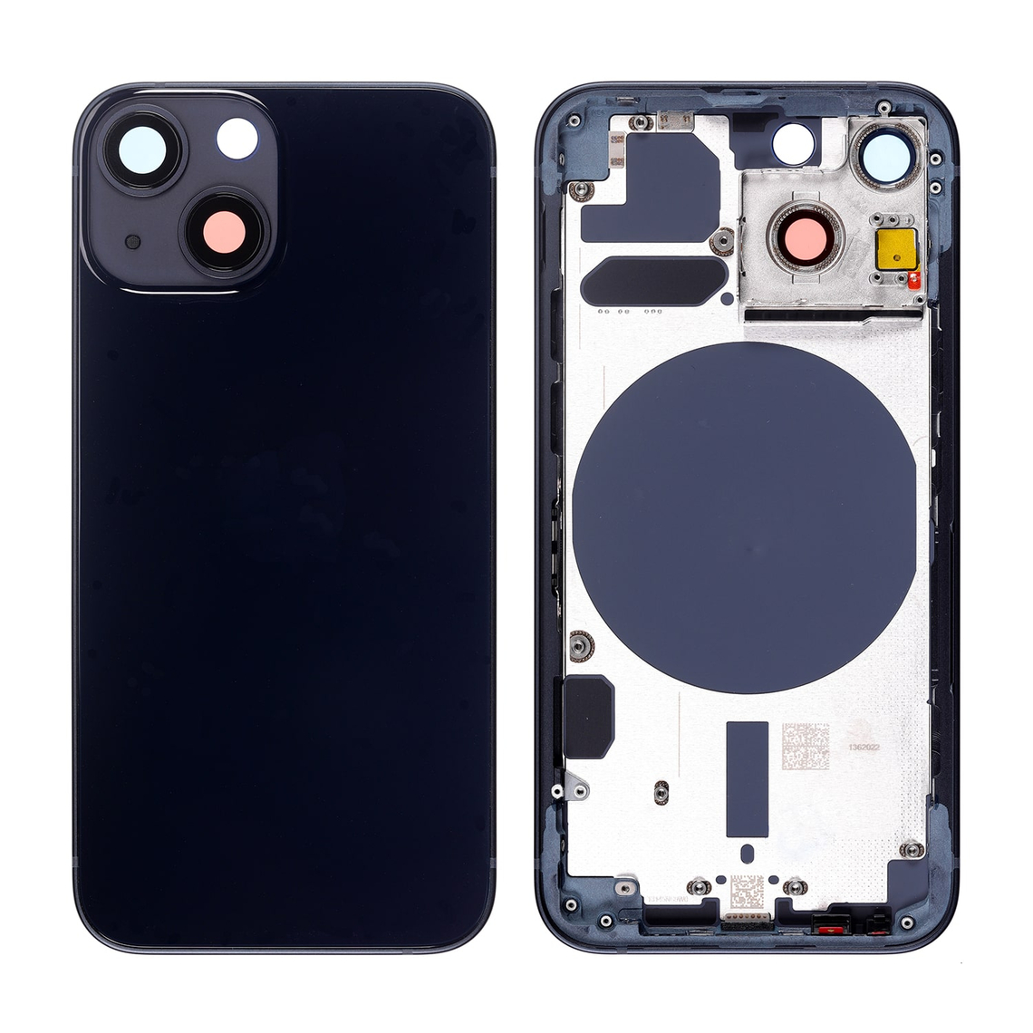 Carcasa trasera de repuesto con marco para iPhone 13 Mini - Medianoche