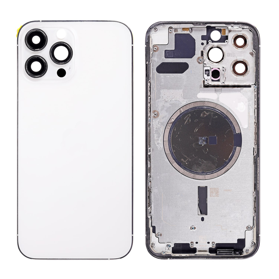Carcasa trasera de repuesto con marco para iPhone 13 Pro Max - Plateada