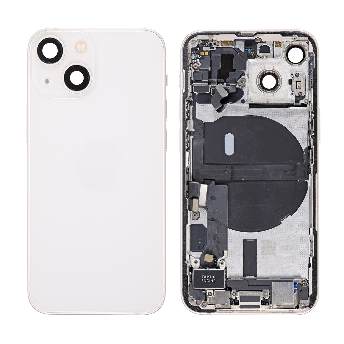 Repuesto para la tapa trasera del iPhone 13 Mini (ensamblaje completo) - Starlight