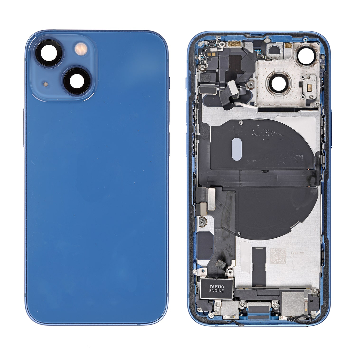 Repuesto para la tapa trasera del iPhone 13 Mini (ensamblaje completo) - Azul