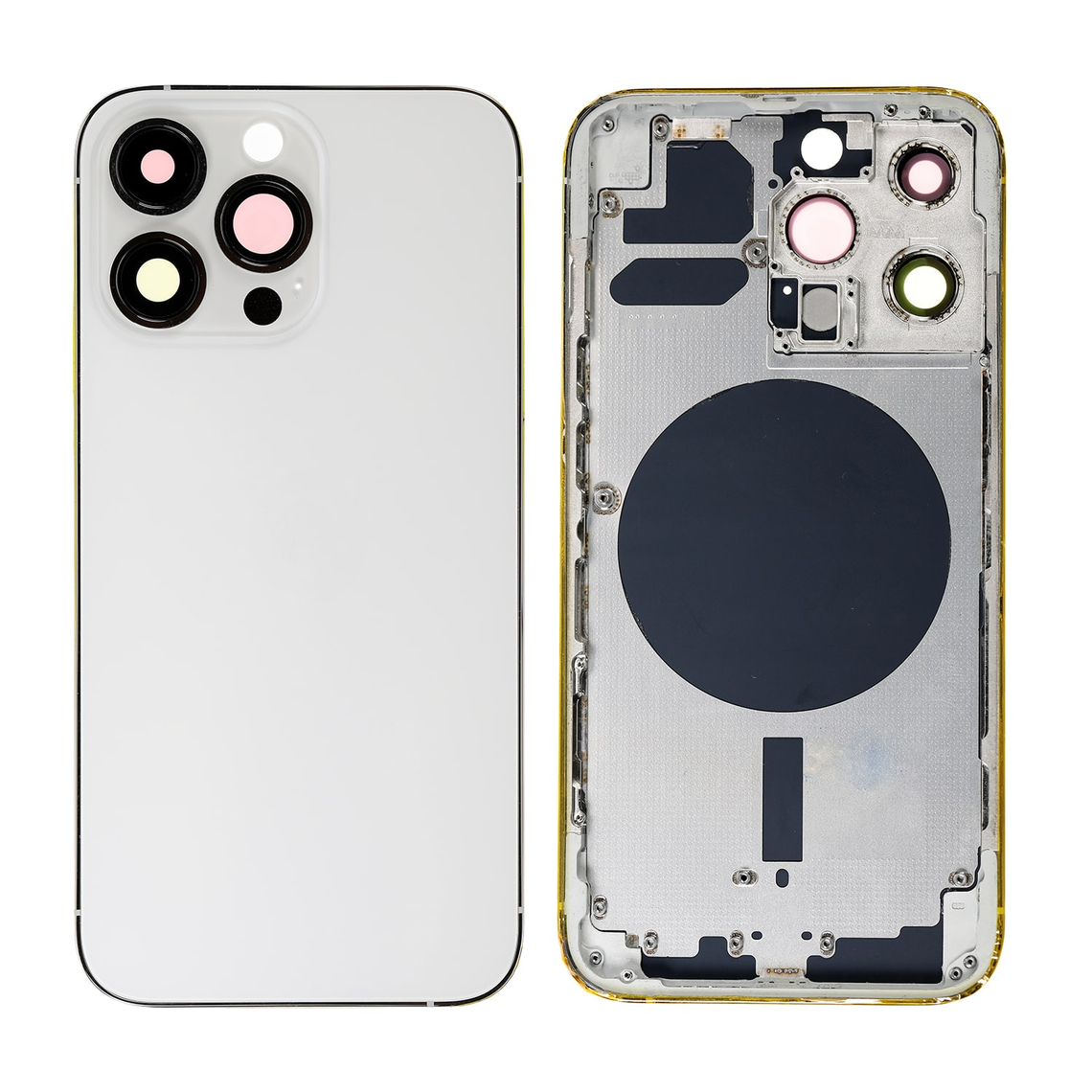 Carcasa trasera de repuesto con marco para iPhone 13 Pro - Plateada