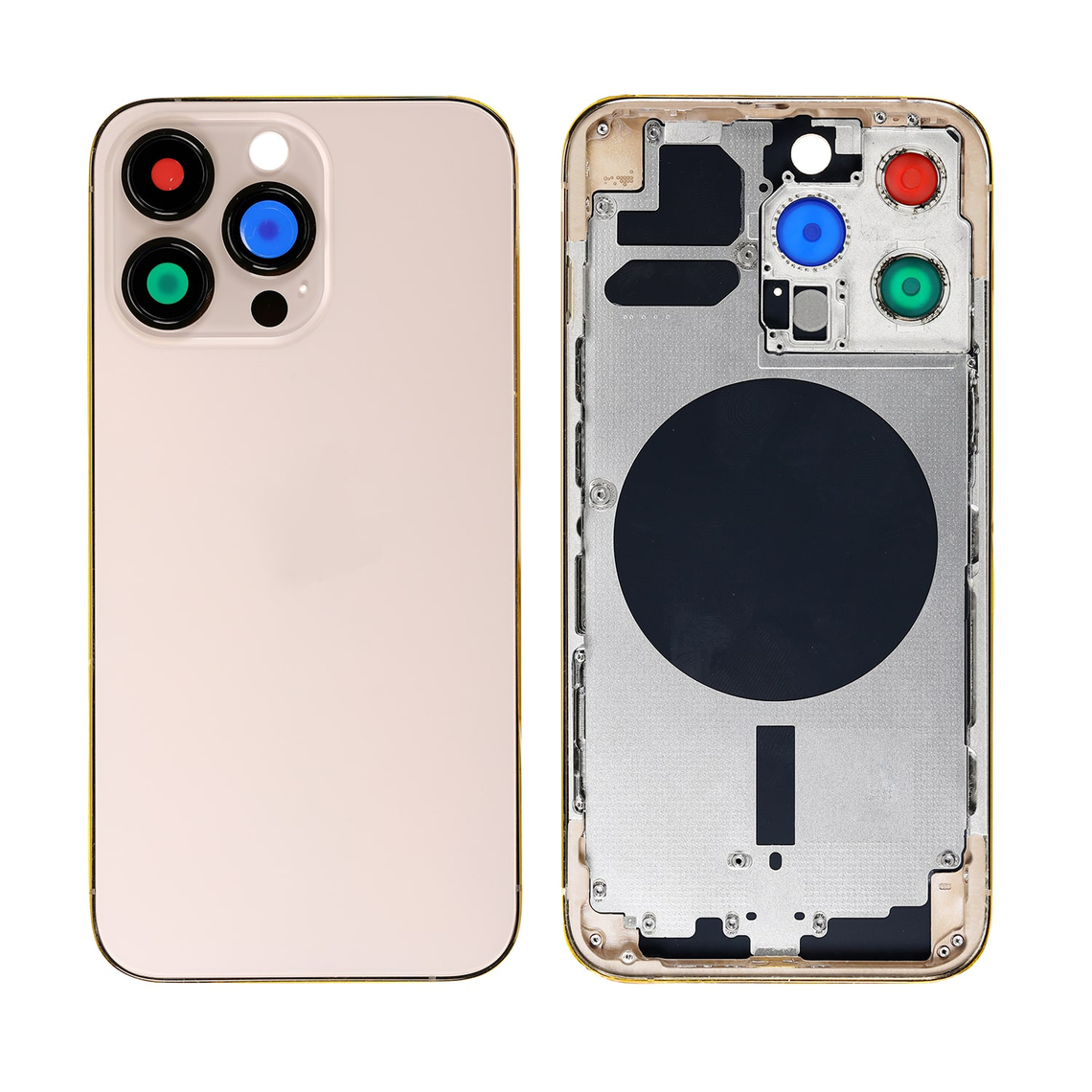 Carcasa trasera de repuesto con marco para iPhone 13 Pro - Dorado