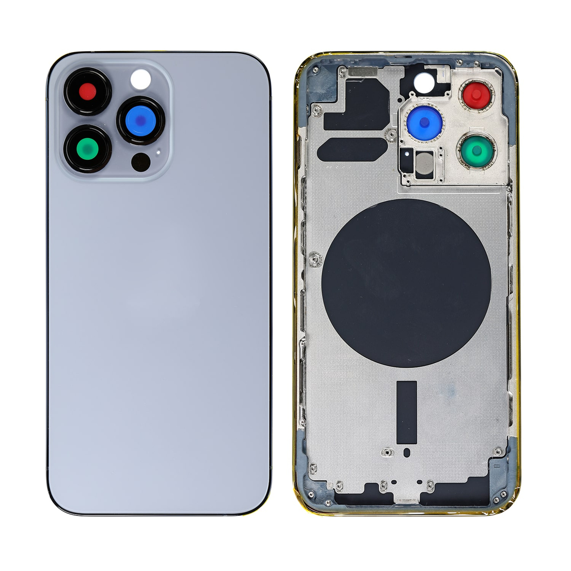 Carcasa trasera de repuesto con marco para iPhone 13 Pro - Azul Sierra