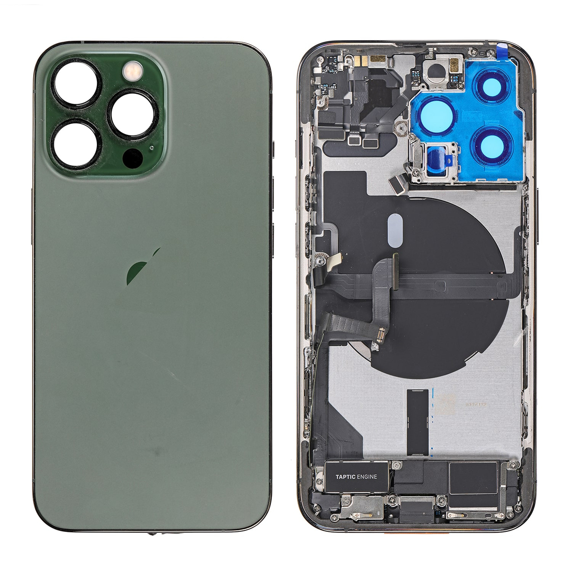 Repuesto para la tapa trasera del iPhone 13 Pro (ensamblaje completo) - Verde alpino
