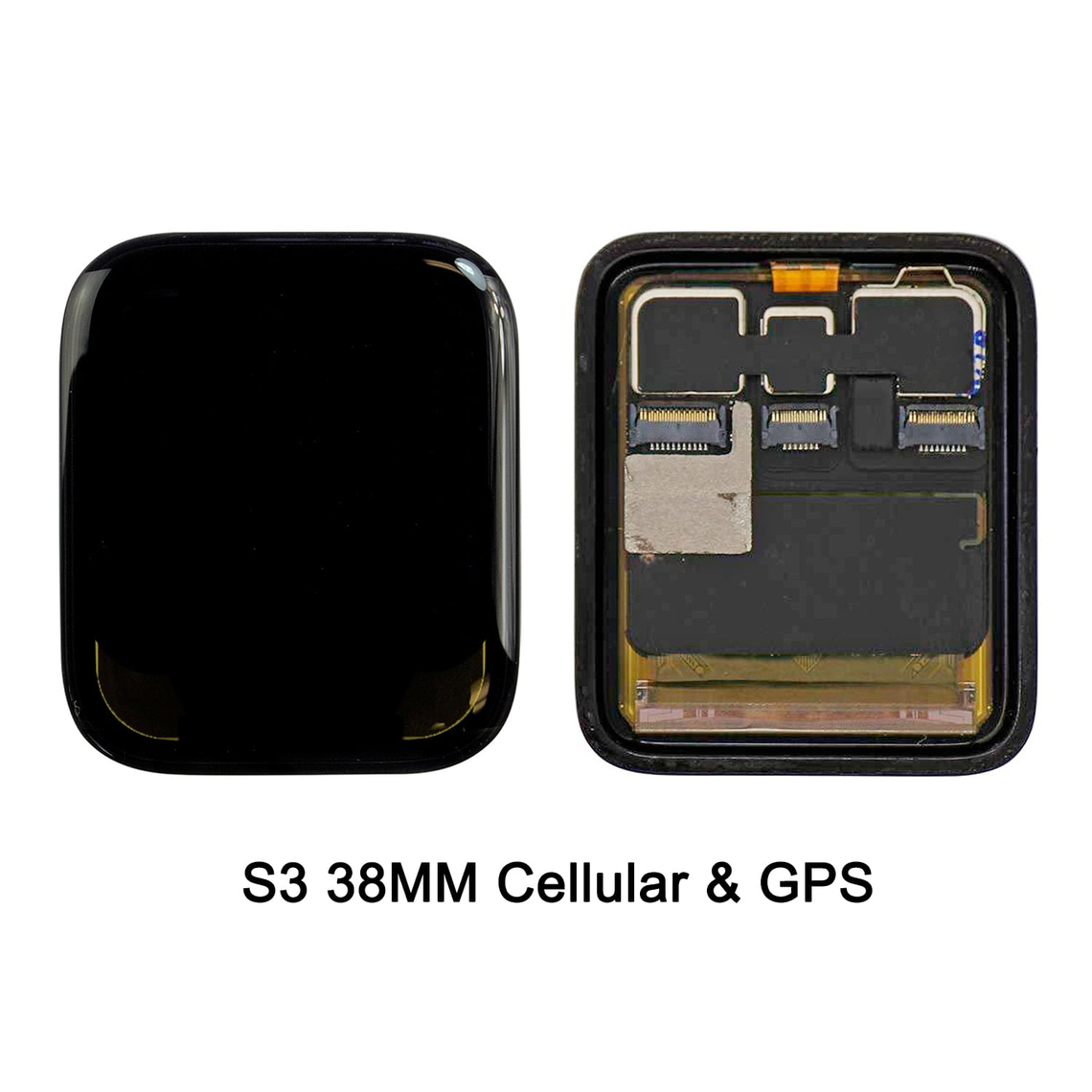 Ensamblaje de digitalizador de pantalla LCD para Apple Watch Series 3rd Gen de 38 mm con conectividad celular y GPS