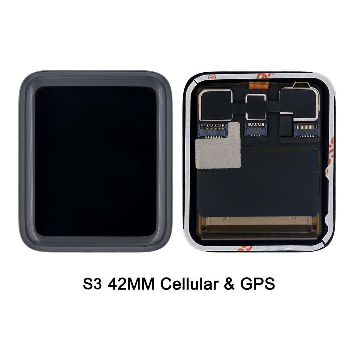 Ensamblaje de digitalizador de pantalla LCD para Apple Watch Series 3rd Gen de 42 mm con conectividad celular y GPS