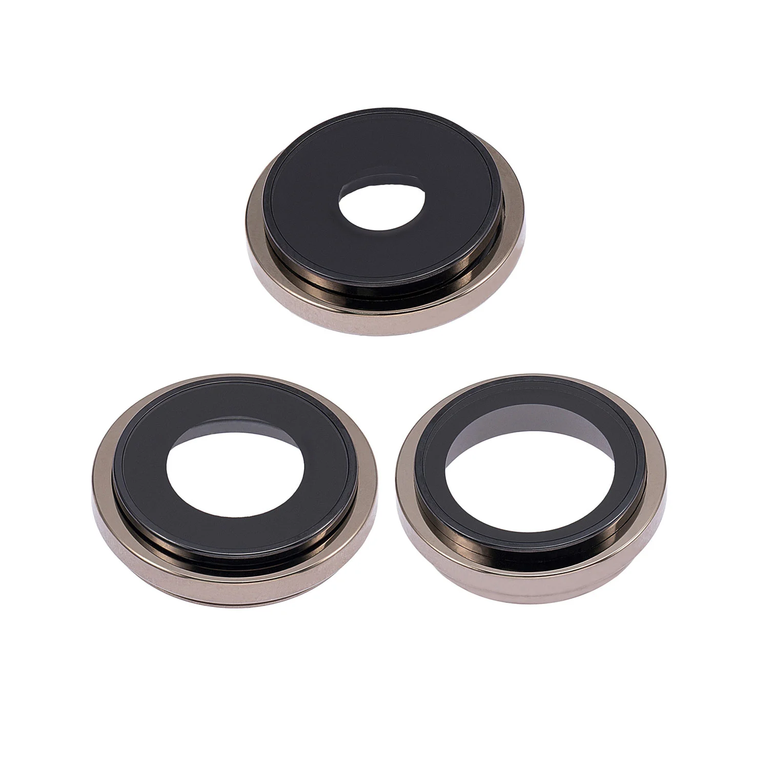 Soporte de repuesto para la cámara trasera del iPhone 14 Pro/14 Pro Max con lente - Dorado