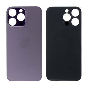 Cristal de repuesto para la cubierta trasera del iPhone 14 Pro Max - Morado oscuro