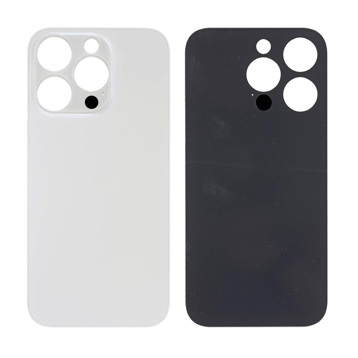 Cristal de repuesto para la cubierta trasera del iPhone 14 Pro - Plateado
