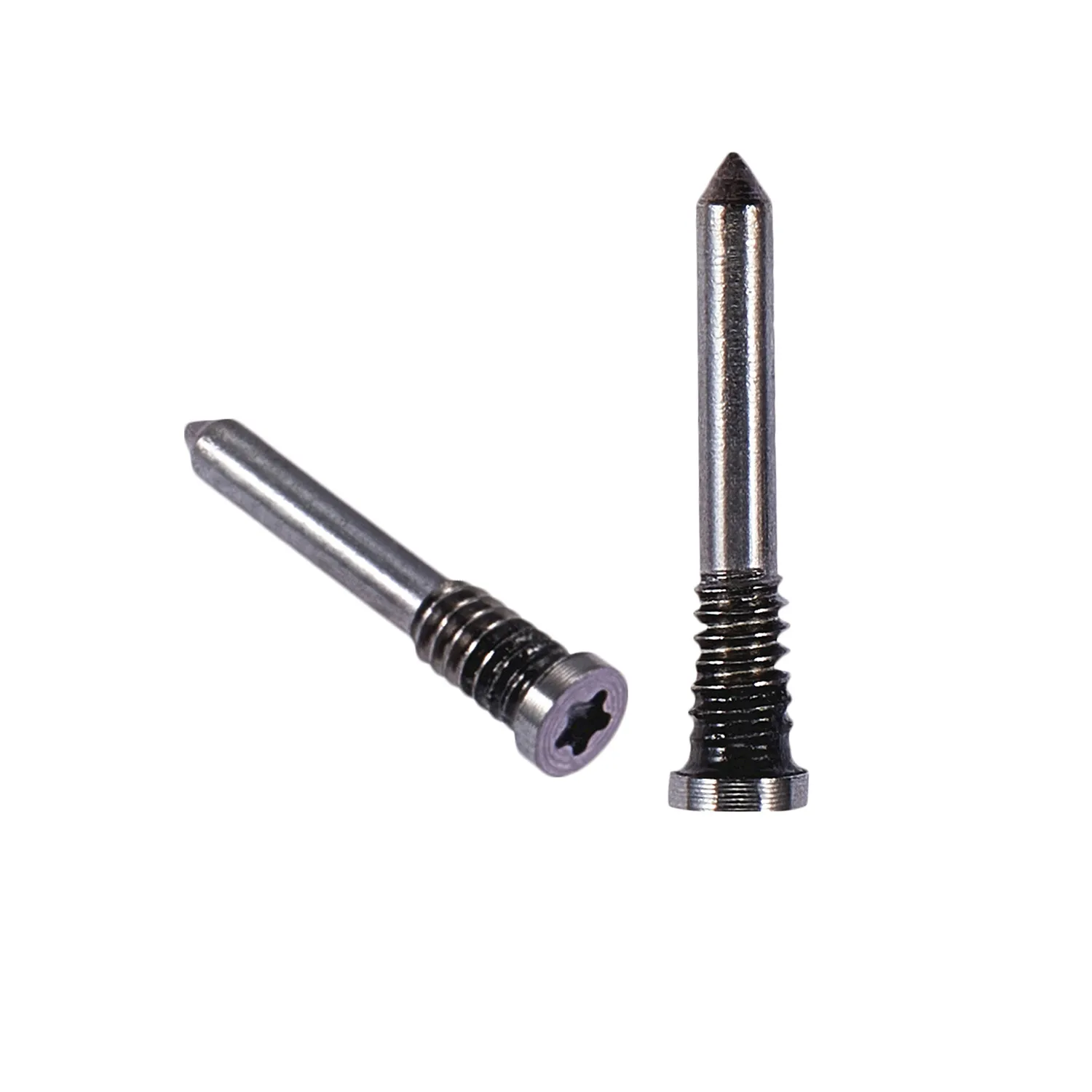 Tornillo inferior de repuesto para iPhone 14/14Plus/14Pro/14ProMax, juego de 2 unidades - Morado