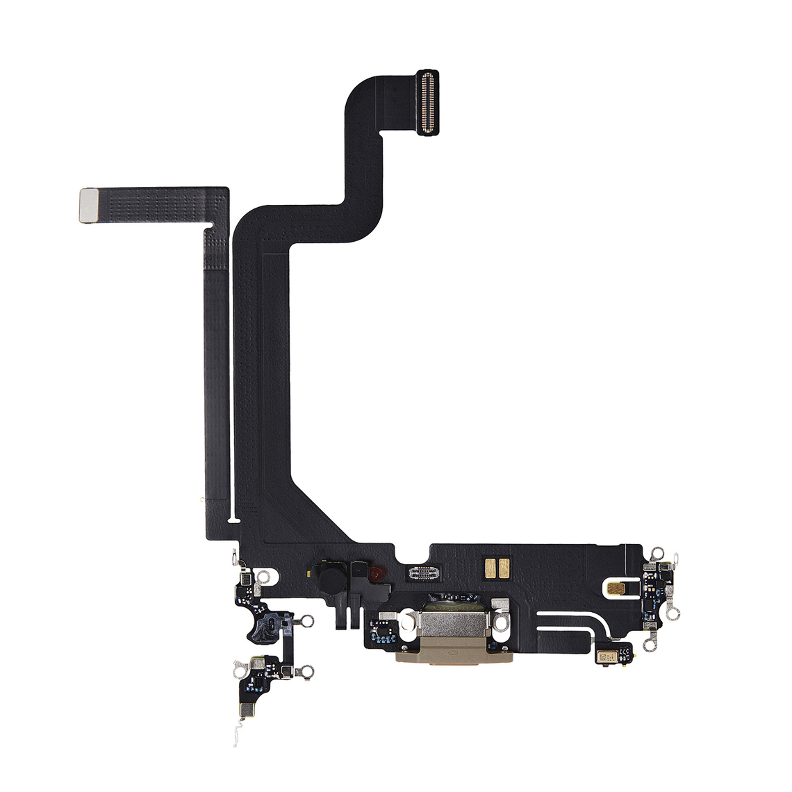 Cable flexible de carga USB de repuesto para iPhone 14 Pro Max - Dorado