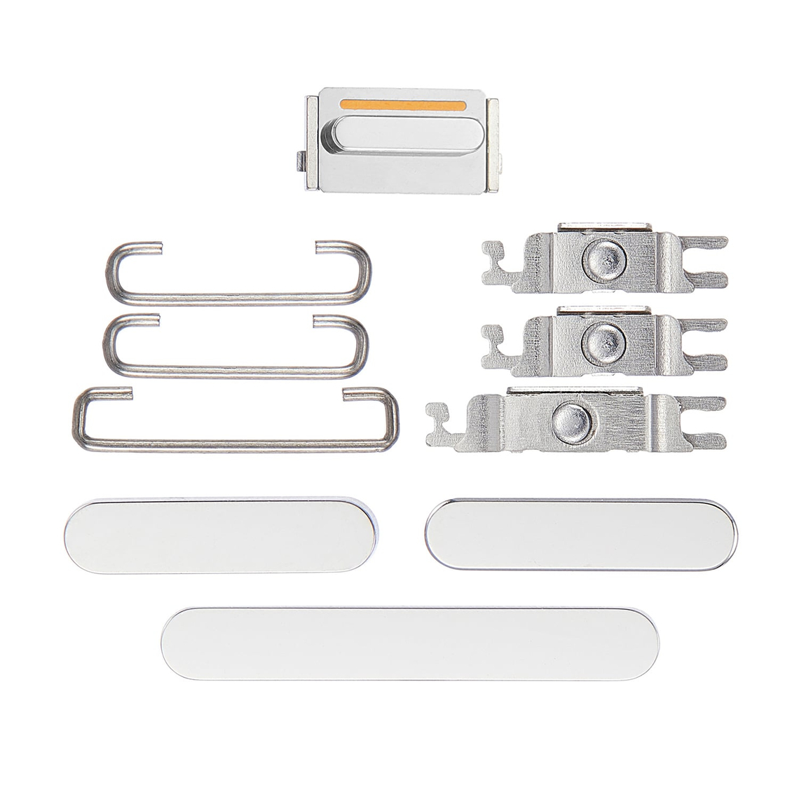 Juego de botones laterales de repuesto para iPhone 14 Pro/14 Pro Max - Plateado