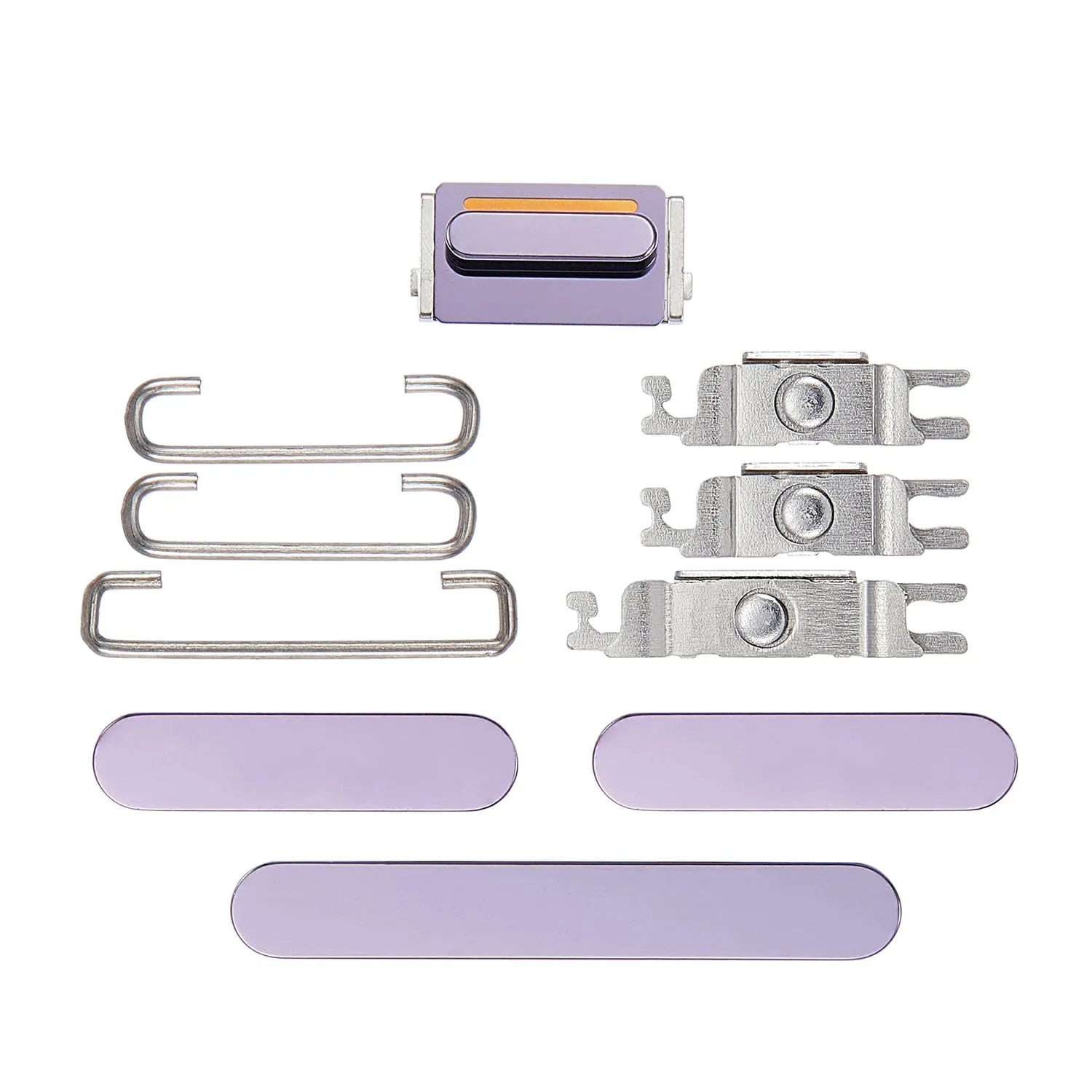 Juego de botones laterales de repuesto para iPhone 14 Pro/14 Pro Max - Morado oscuro