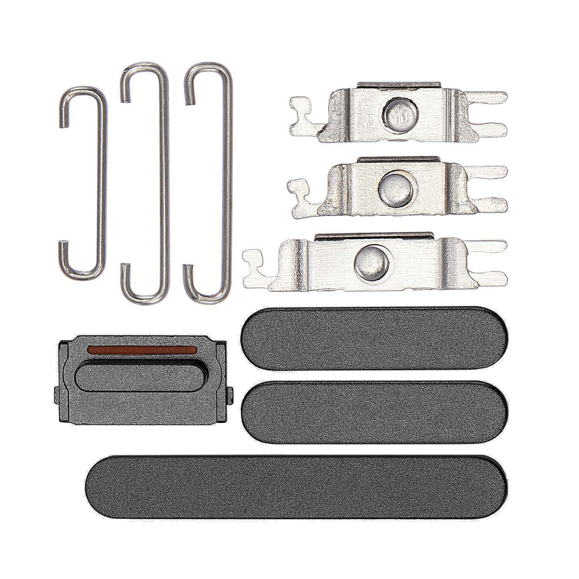 Juego de botones laterales de repuesto para iPhone 14/14 Plus - Negro