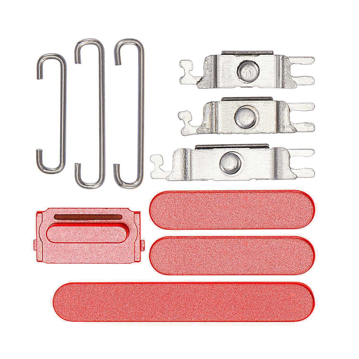 Juego de botones laterales de repuesto para iPhone 14/14 Plus - Rojo