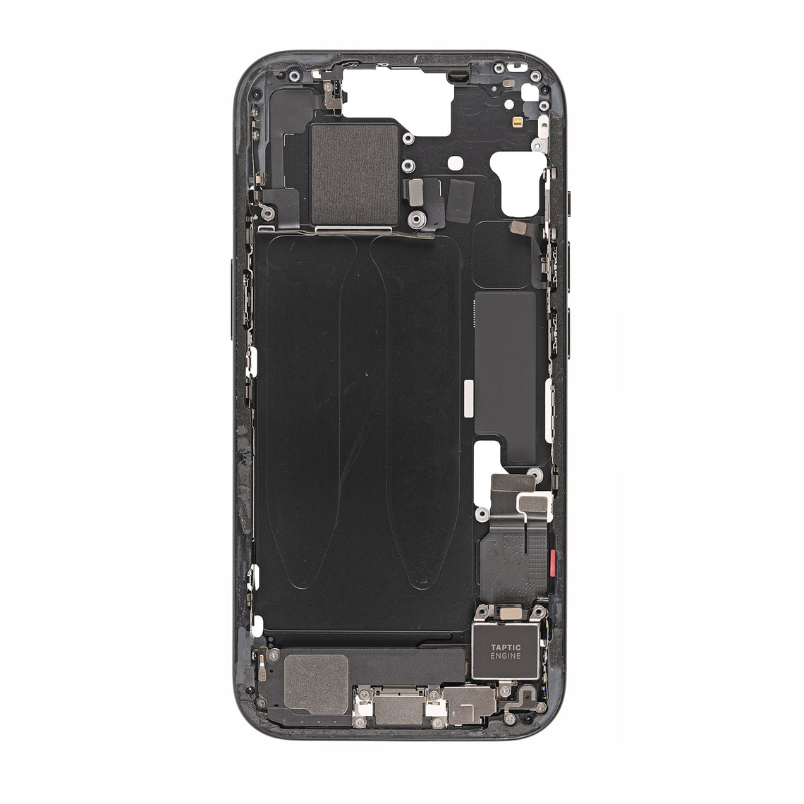 Repuesto para el marco de la carcasa central del iPhone 15 - Negro
