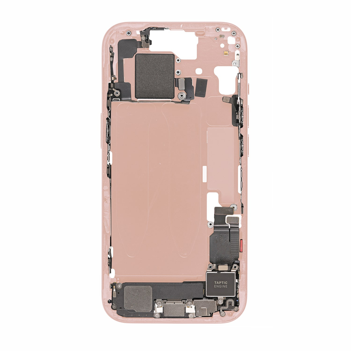 Repuesto para el marco de la carcasa central del iPhone 15 - Rosa