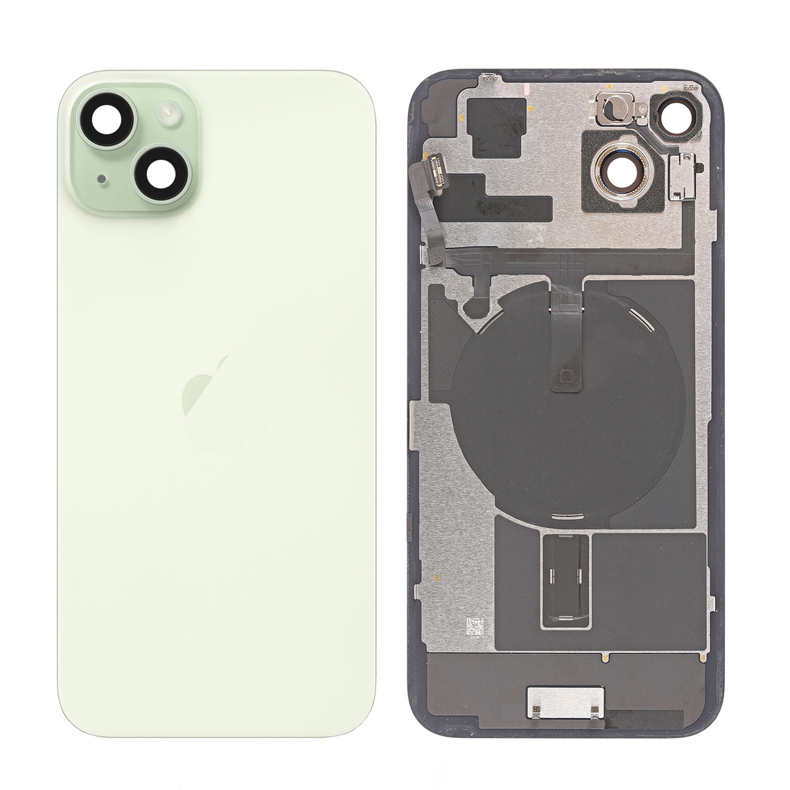 Cubierta trasera de cristal de repuesto para iPhone 15 Plus con panel trasero - Verde