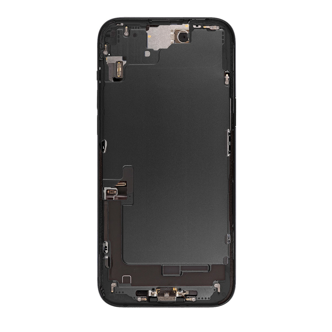 Repuesto para el marco de la carcasa central del iPhone 15 Plus - Negro