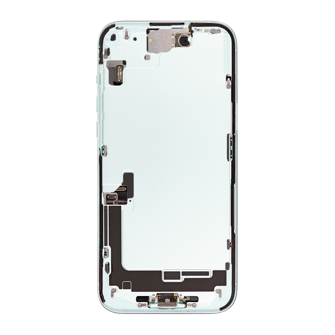 Repuesto para el marco de la carcasa central del iPhone 15 Plus - Azul