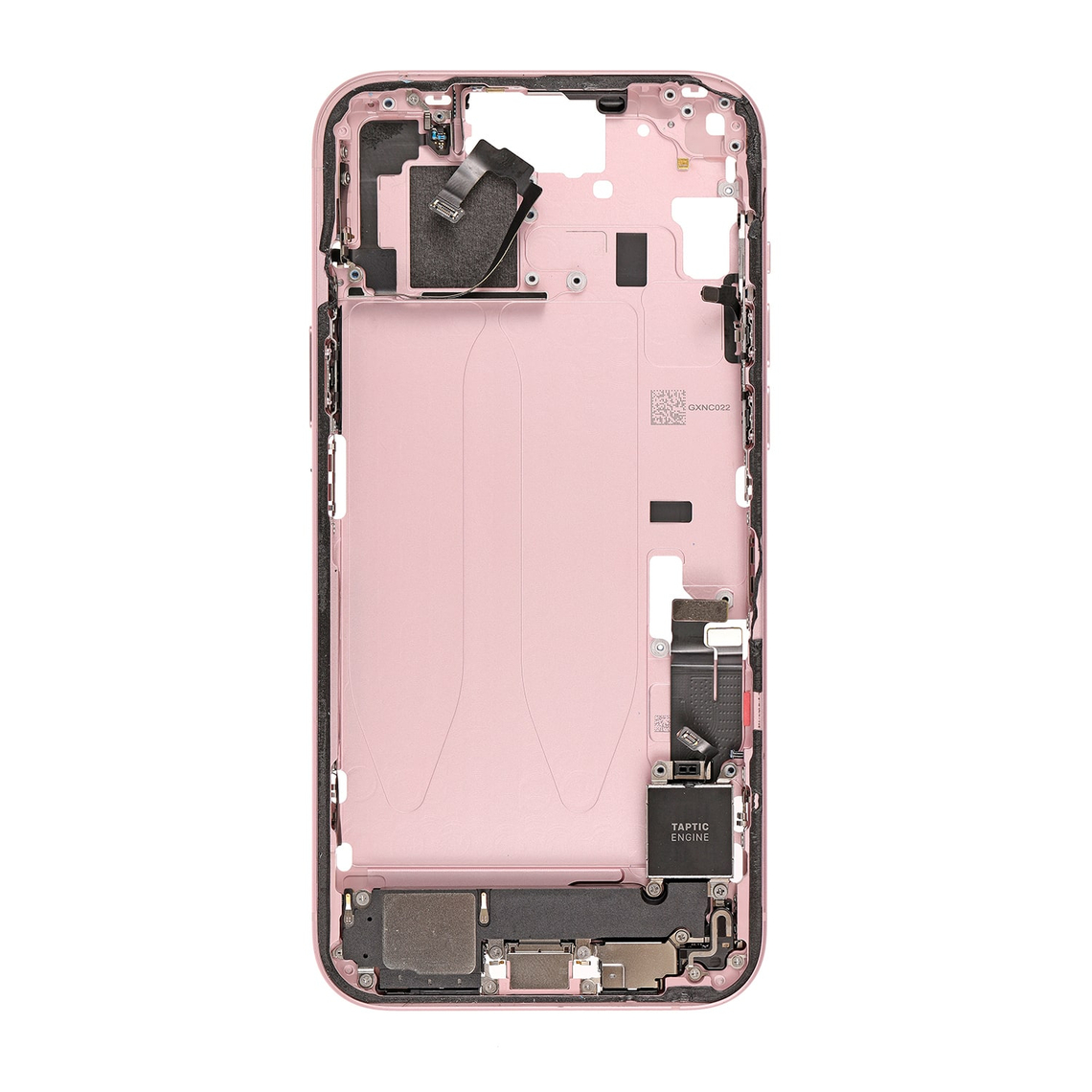 Repuesto para el marco de la carcasa central del iPhone 15 Plus - Rosa