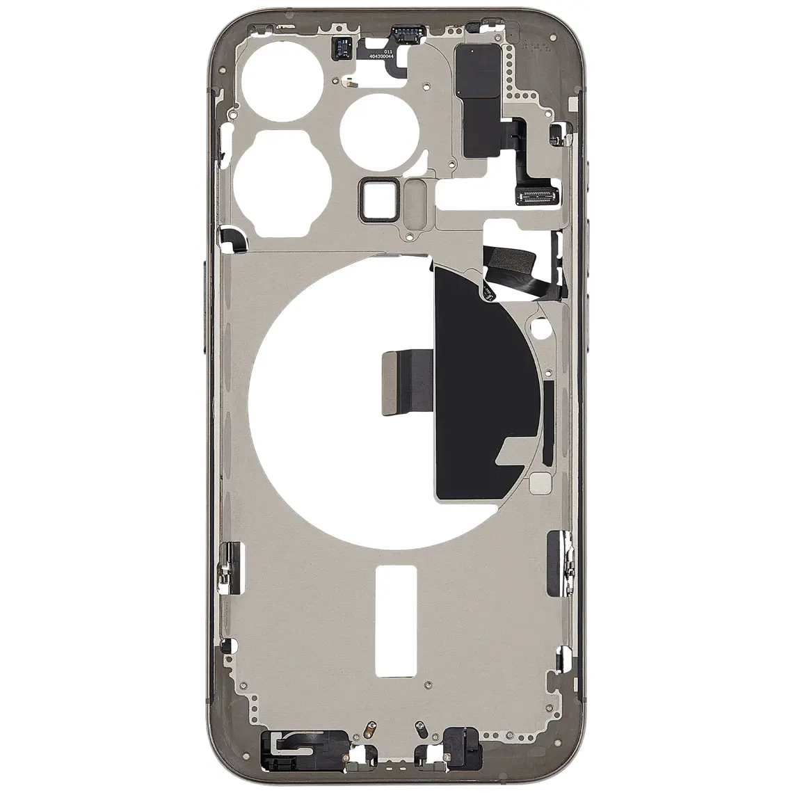 Repuesto para el marco de la carcasa central del iPhone 15 Pro - Titanio natural