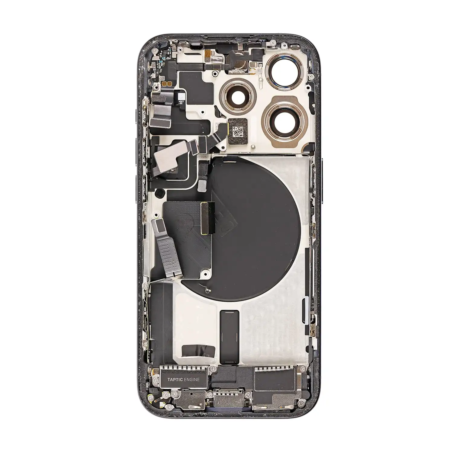 Repuesto para la cubierta trasera del iPhone 15 Pro (ensamblaje completo) - Azul titanio