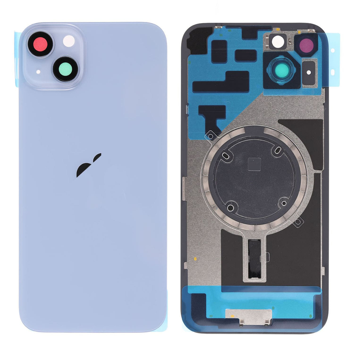 Panel trasero de cristal de repuesto para iPhone 14 Plus con imán MagSafe - Azul