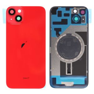 Panel trasero de cristal de repuesto para iPhone 14 Plus con imán MagSafe - Rojo