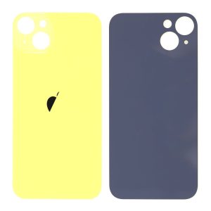 Cubierta trasera de cristal amarilla de repuesto para iPhone 14 Plus