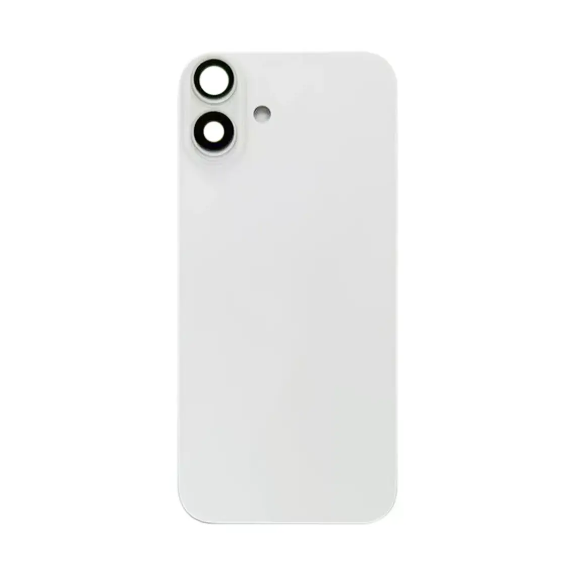 Panel trasero de cristal con lente de cámara de repuesto para iPhone 16 - Blanco