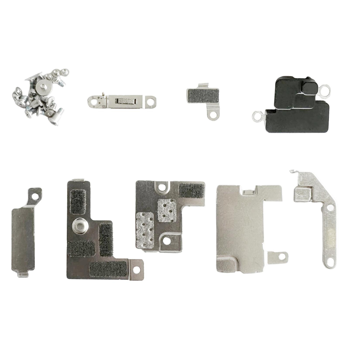 Repuesto para componentes internos pequeños del iPhone 16e con juego completo de tornillos.