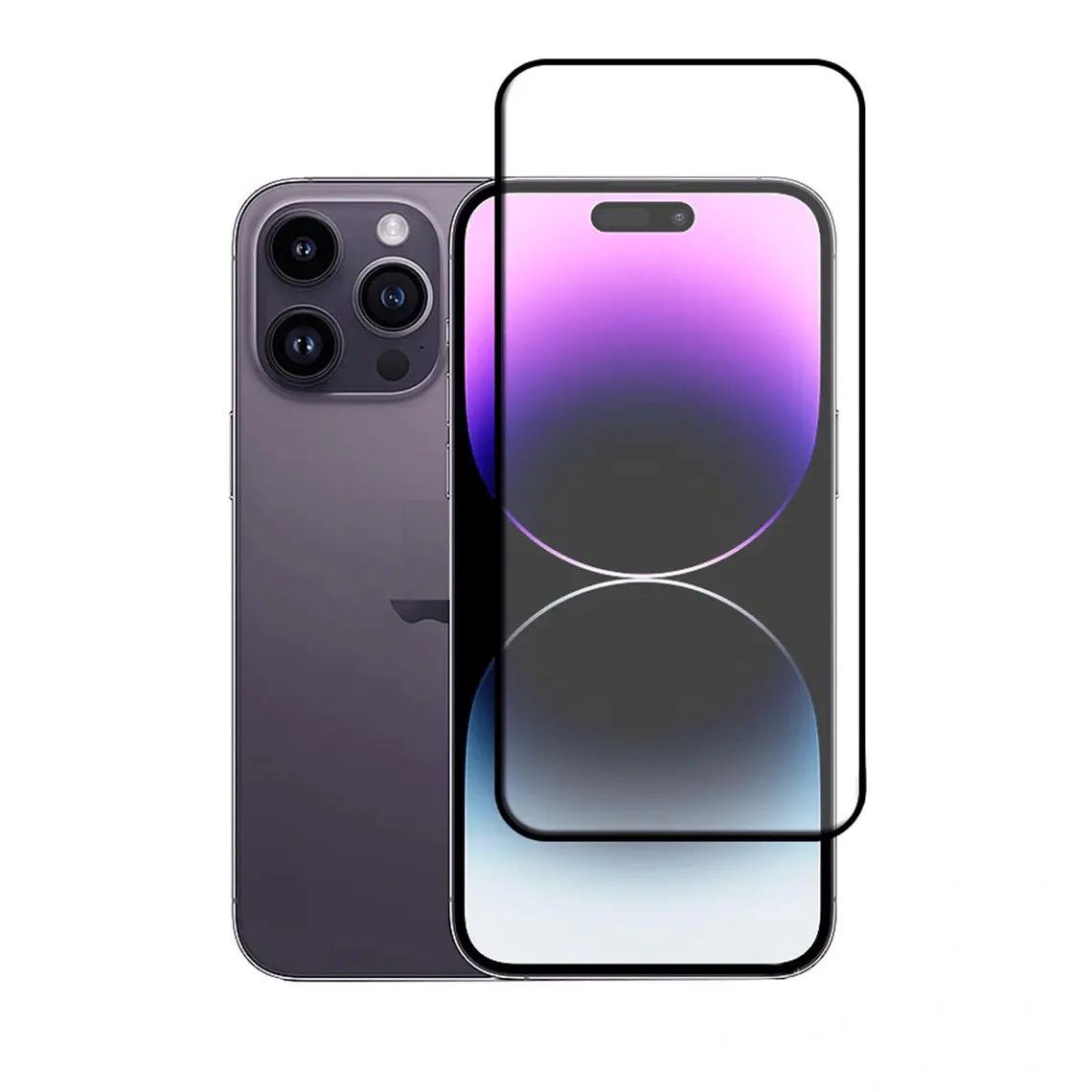 Protector de pantalla de vidrio templado de cobertura total para iPhone 16 Pro Max