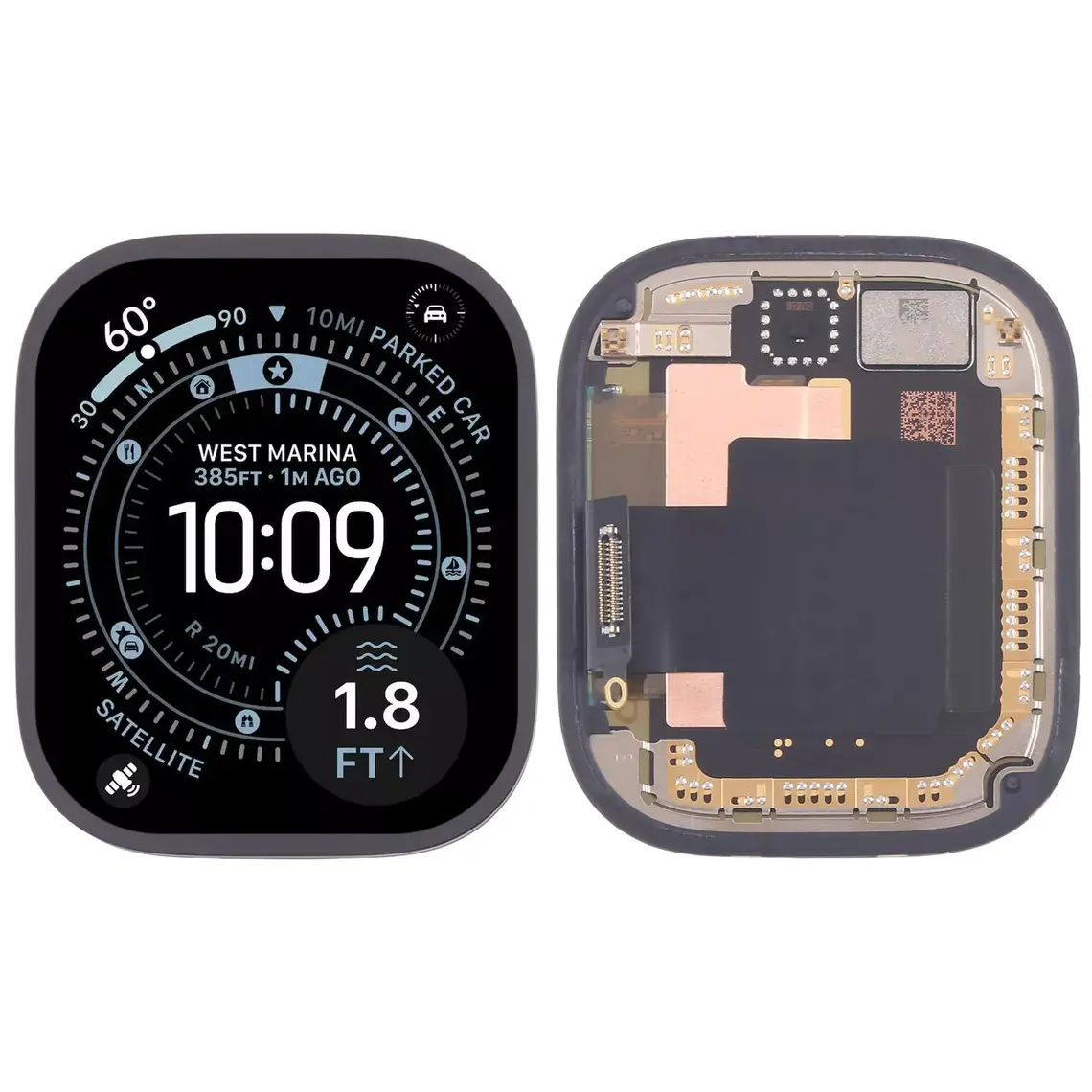 Pantalla LCD y digitalizador de repuesto para Apple Watch Ultra 3 de 49 mm.