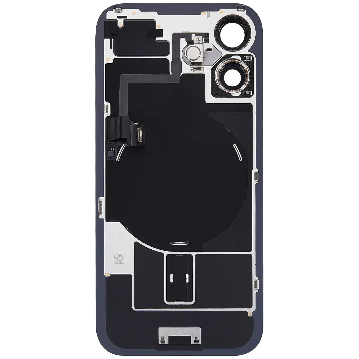 Repuesto para la parte trasera de cristal del iPhone 16 (original) - Negro