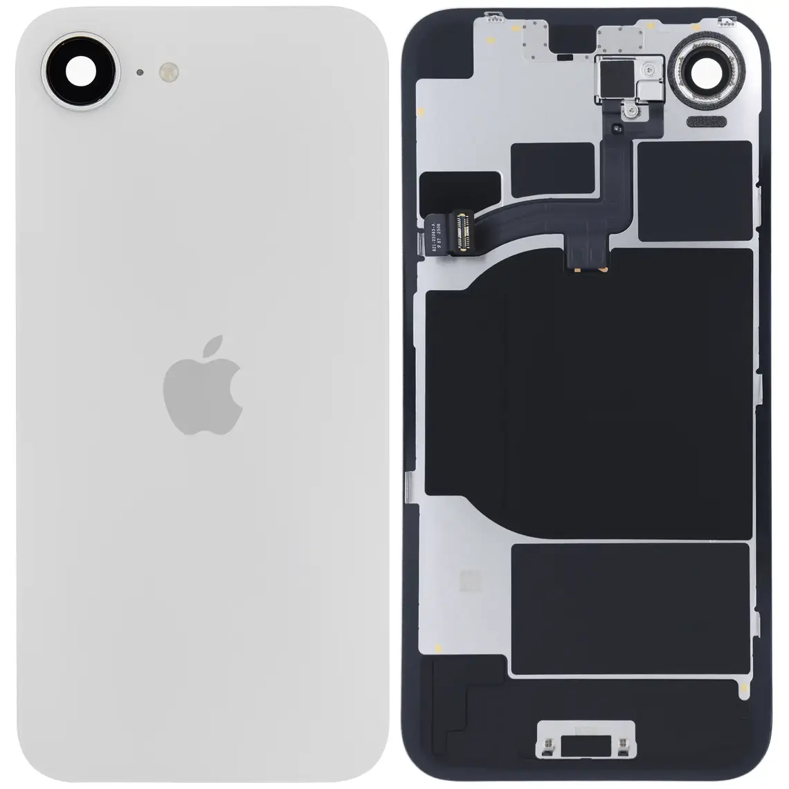 Repuesto para la parte trasera de cristal del iPhone 16e (original) - Blanco