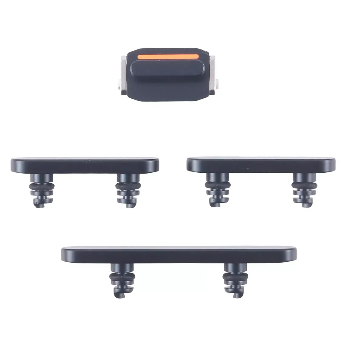 Botón de encendido y botón de control de volumen de repuesto para iPhone 16e - Negro