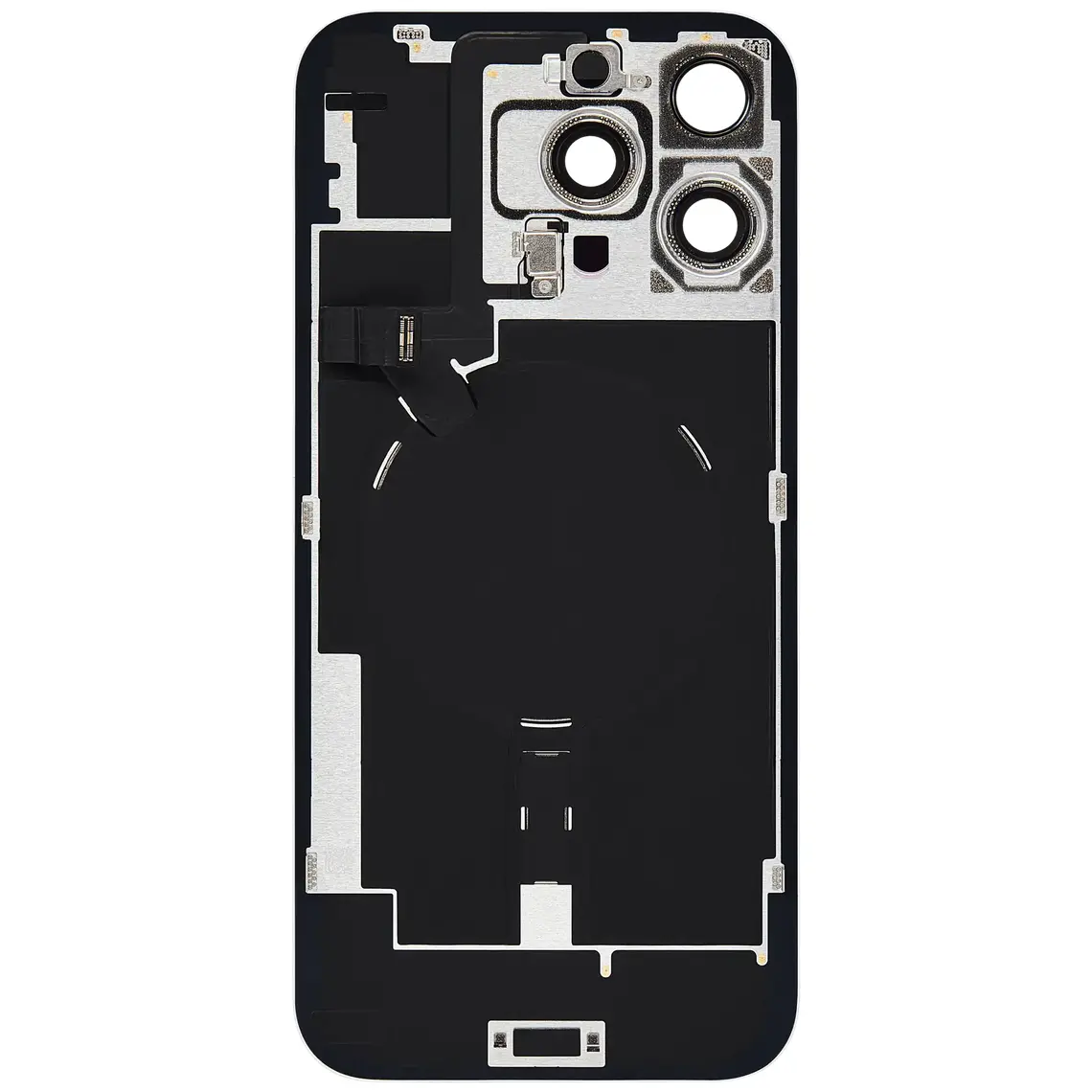 Repuesto para la parte trasera de cristal del iPhone 16 Pro Max (original) - Blanco