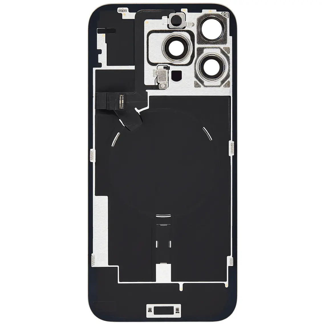 Repuesto para la carcasa trasera de cristal del iPhone 16 Pro Max (original) - Titanio natural