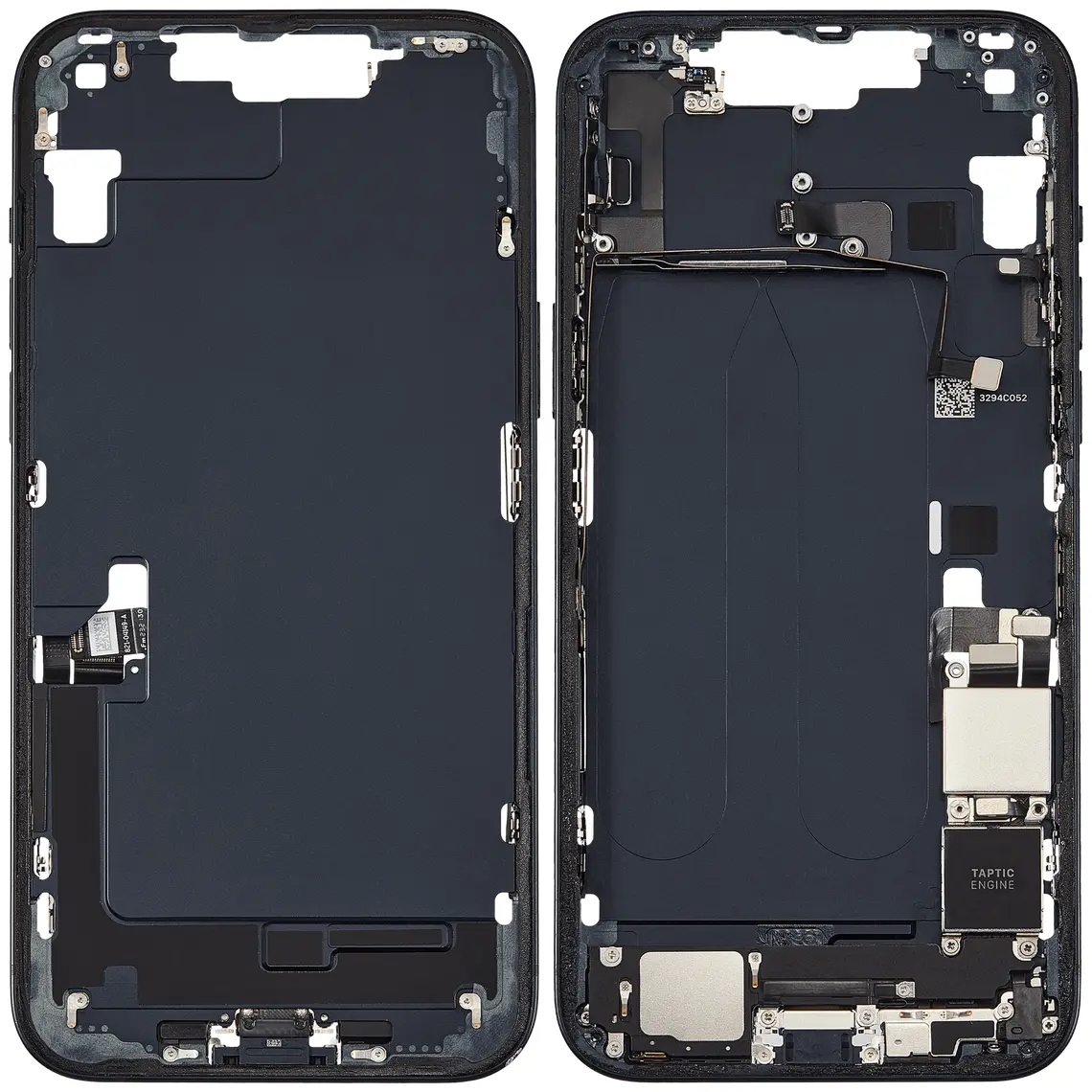 Repuesto para el marco de la carcasa central del iPhone 14 Plus - Medianoche
