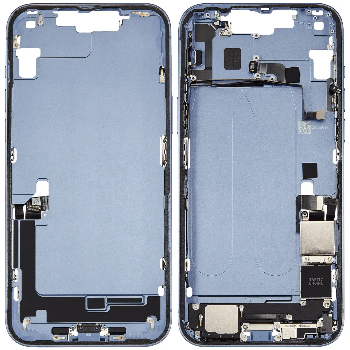 Repuesto para el marco de la carcasa central del iPhone 14 Plus - Azul