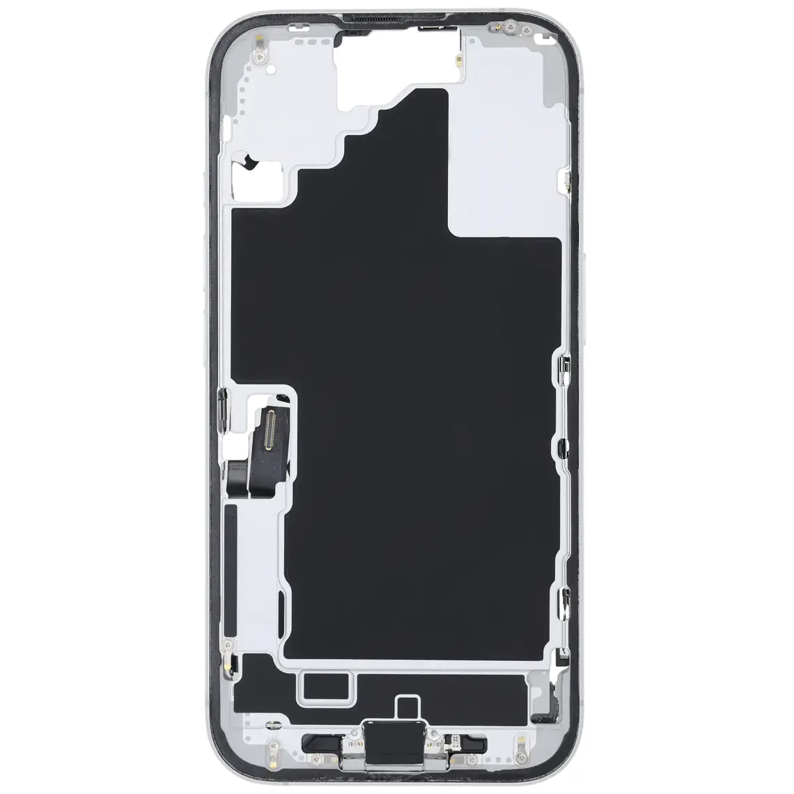 Repuesto para el marco de la carcasa central del iPhone 16 - Blanco