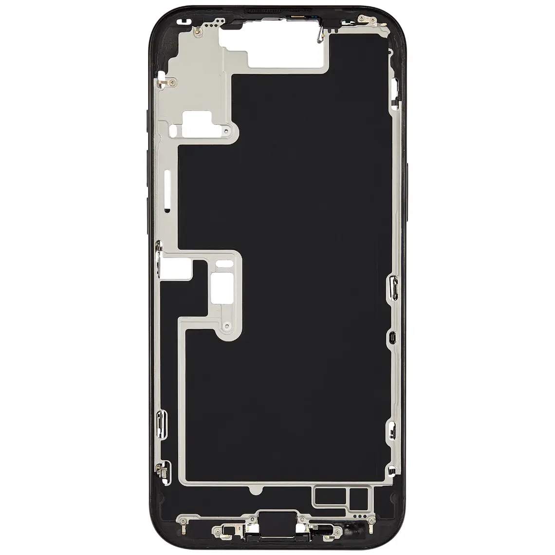 Repuesto para el marco de la carcasa central del iPhone 16 Pro Max - Negro