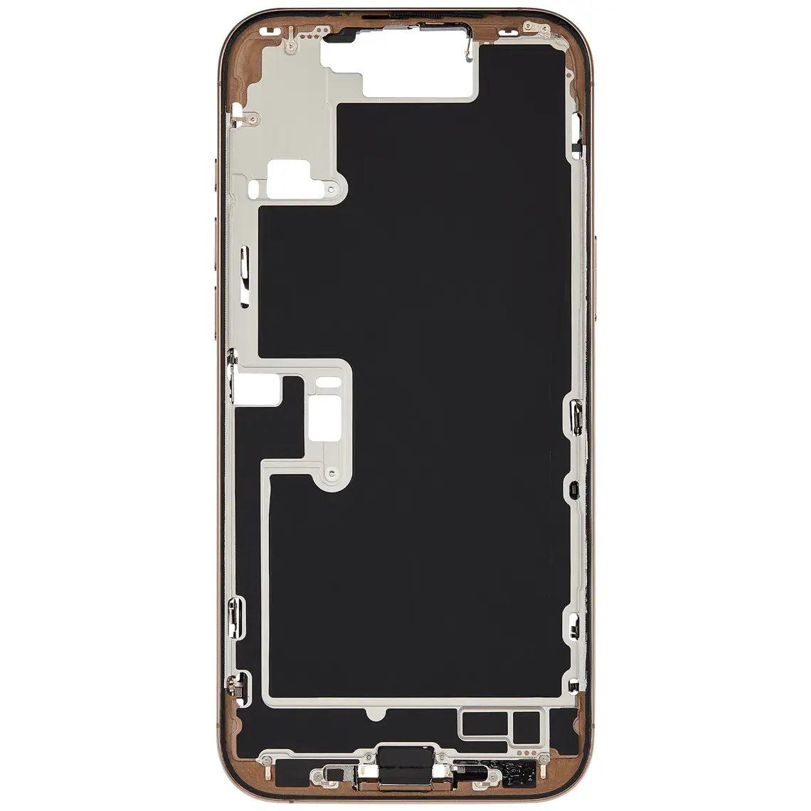 Repuesto para el marco de la carcasa central del iPhone 16 Pro Max - Titanio desierto