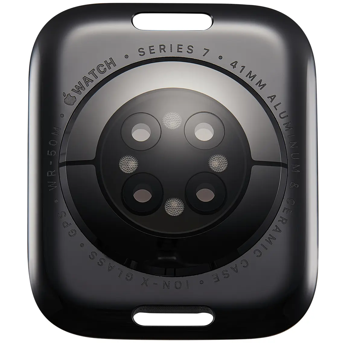 Tapa trasera de cristal GPS de repuesto para Apple Watch Series 7 de 41 mm con módulo de carga