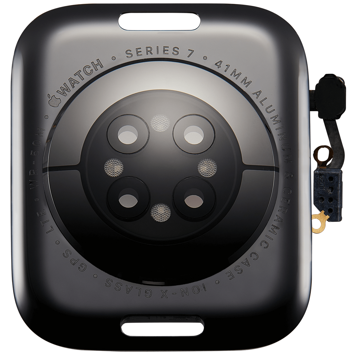 Tapa trasera de cristal LTE de repuesto para Apple Watch Series 7 de 41 mm con módulo de carga
