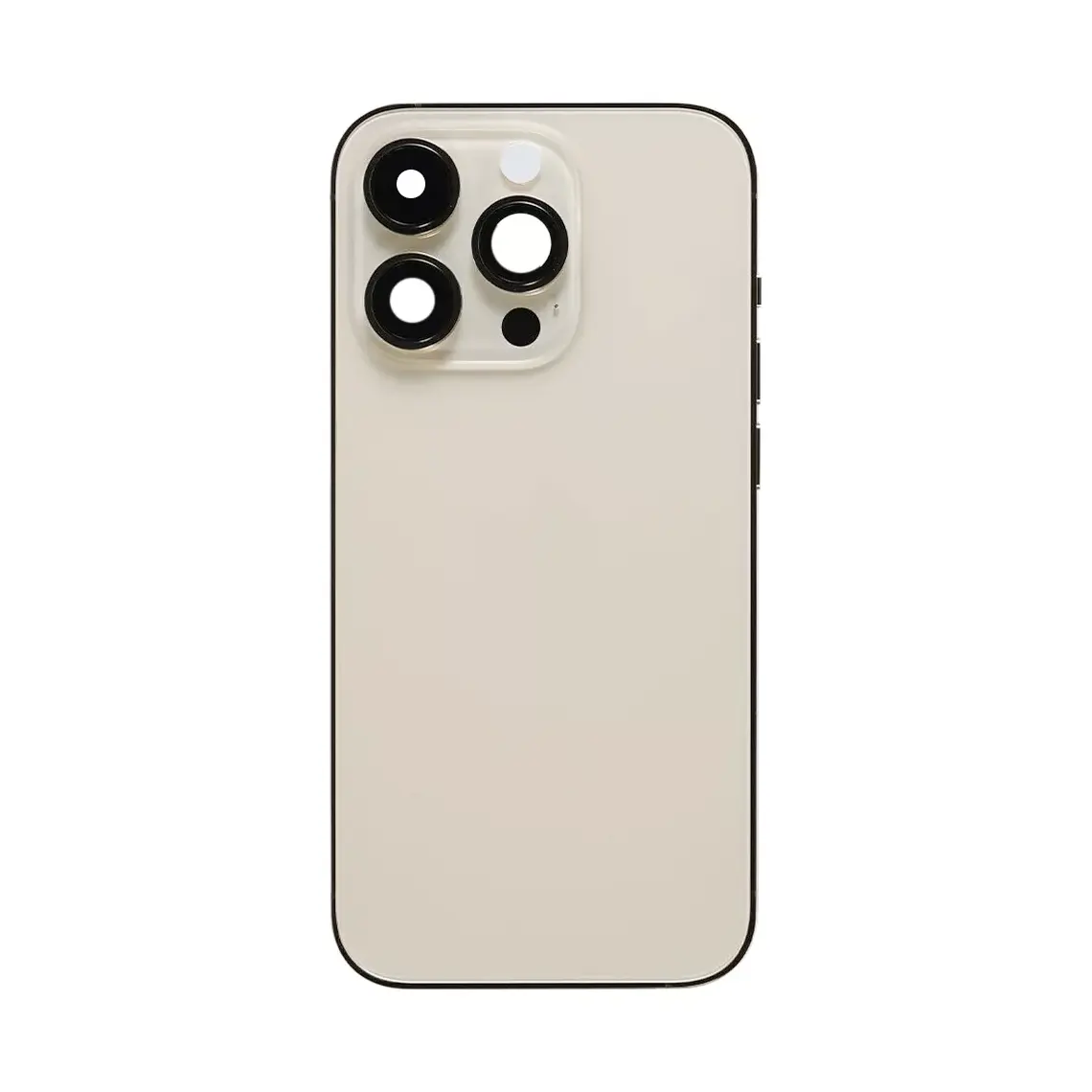 Carcasa trasera de repuesto con marco para iPhone 14 Pro (color dorado)