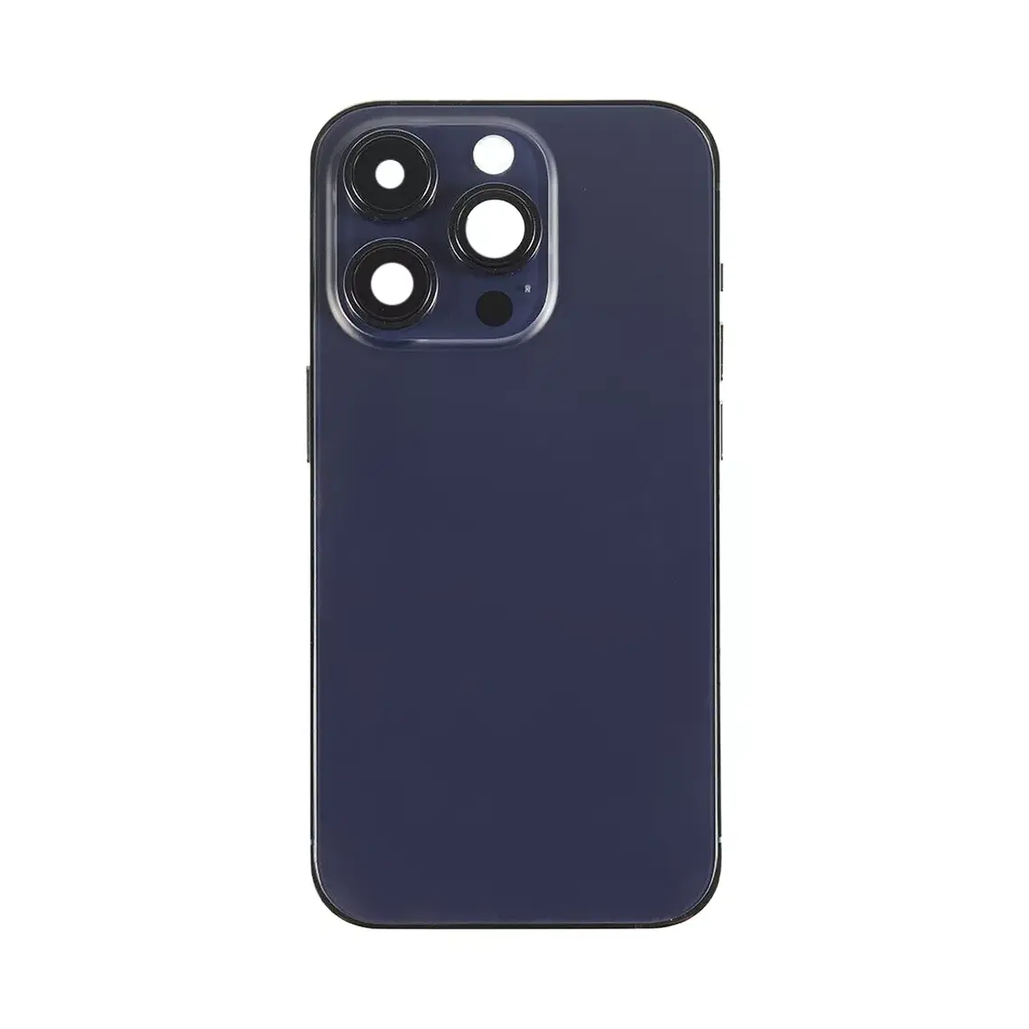 Carcasa trasera de repuesto para iPhone 14 Pro con marco (color morado oscuro)